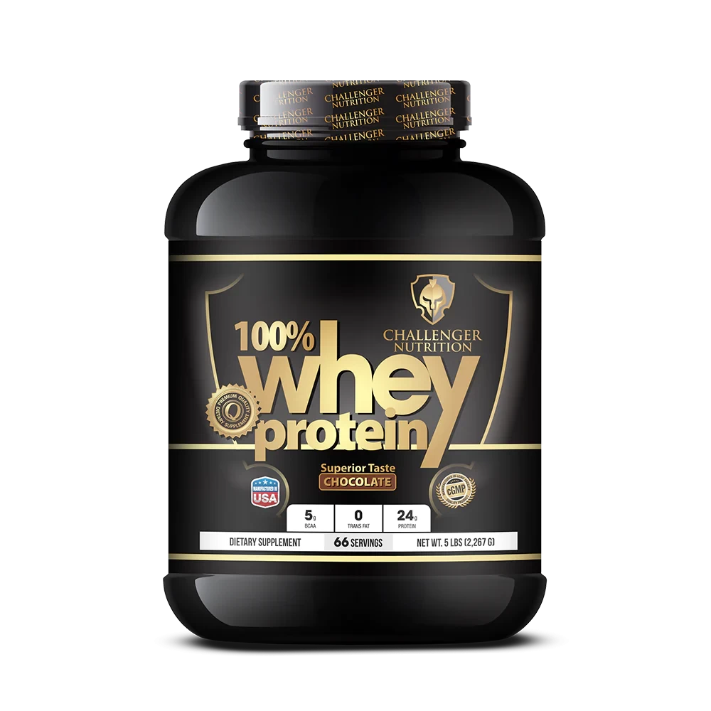 Challenger Nutrition 100% Whey protein-66Serv.-2.267G-Chocolate